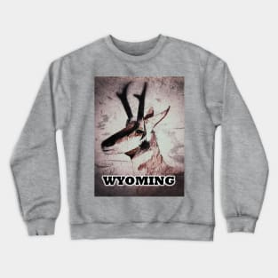 Wyoming Pronghorn Antelope Crewneck Sweatshirt